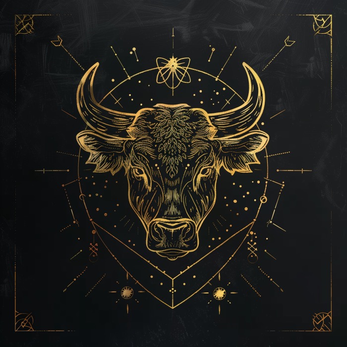 Taurus the Bull Motif Graphic