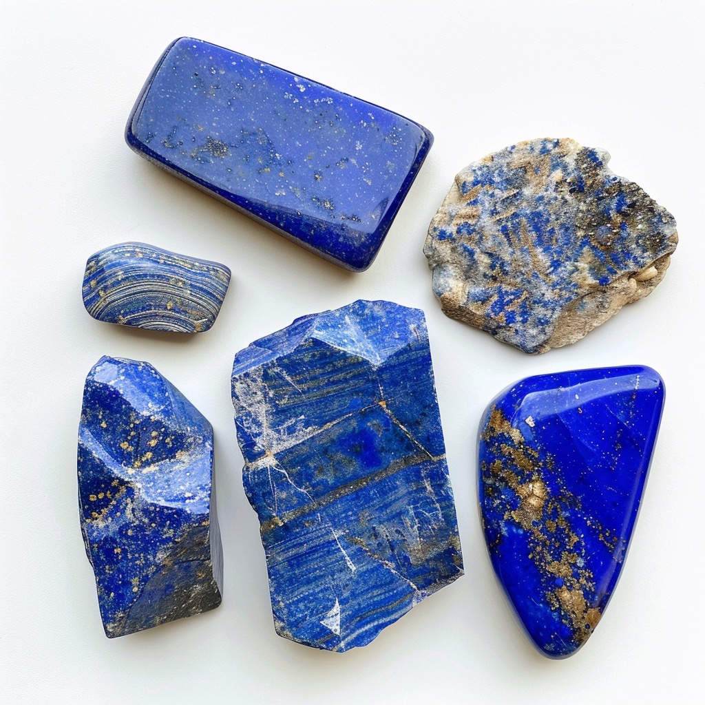 Pieces of Lapis Lazuli - one of many rocks said to hold healing powers.
