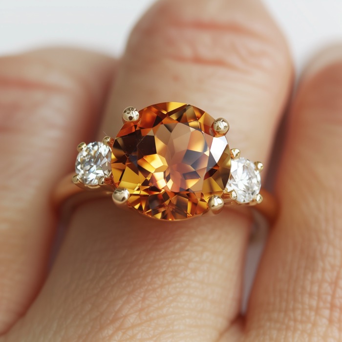 Citrine Jewelry as an alternative to diamond engagement rings.