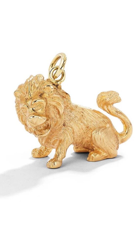 Renato Cipullo 18K Yellow Gold Sculpted Pendant for Leo