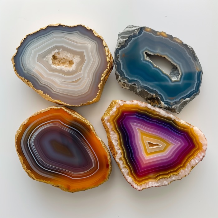 Agate of Different Colors - Zodiac Stones for Gemini